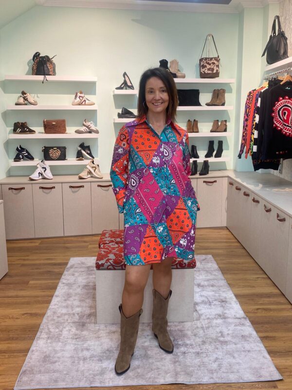 Vestido Corto Camisero-Wild And Free-Lolina